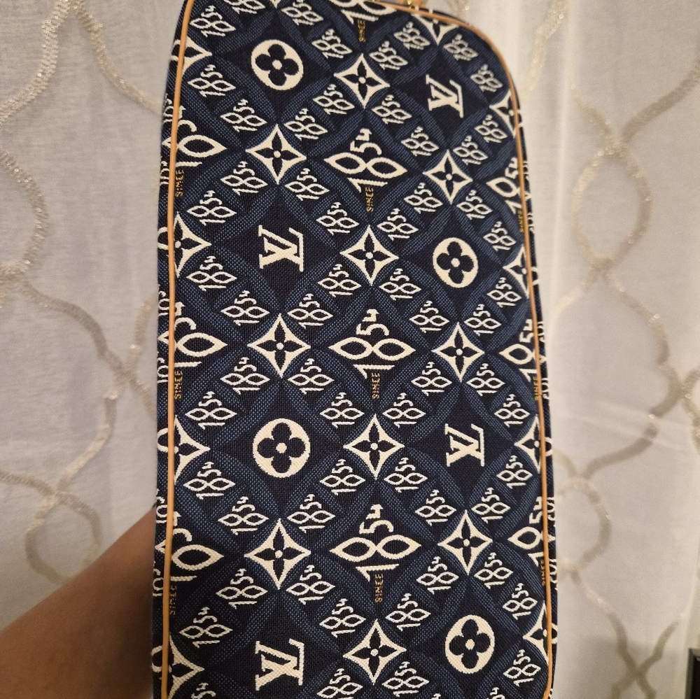 SOLD🩵Louis Vuitton 1854 Jacquard Neverfull MM Tote Bag with Wristlet - Picture 13 of 13